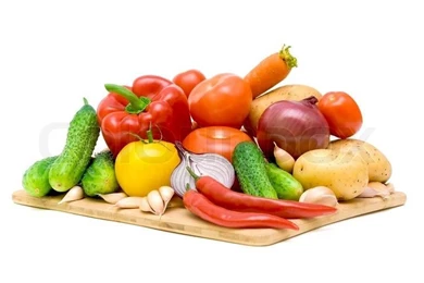 Still Life With Vegetables And Sunflowers In Green Bottle On White ...