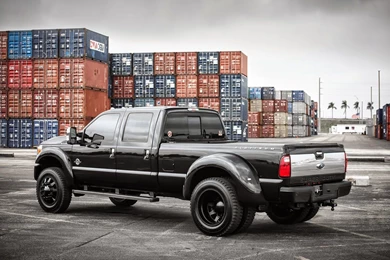 Ford F350 Super Duty Truck Pickup Cars Black Tuning Wallpapers ...