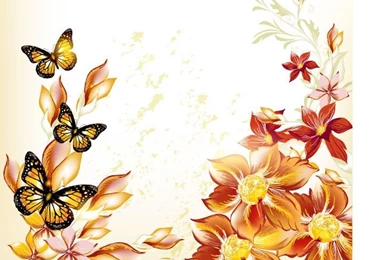 Very Beautiful Butterfly Vector Backgrounds