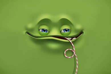 4220_Happy face comes out from a green wall HD wallpaper.jpg