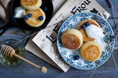 Download HD Wallpapers Pancakes With Blueberry And Honey ...