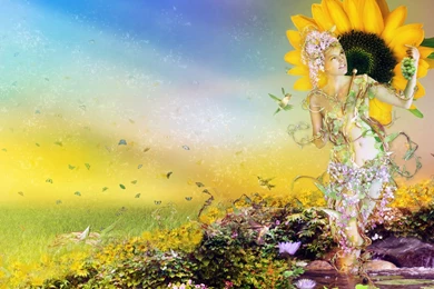 Summer, Wallpapers, Girls, Fantasy, Nature (