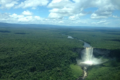 Famous Waterfall Kaieteur Falls In Guyana South America HD Photos ...