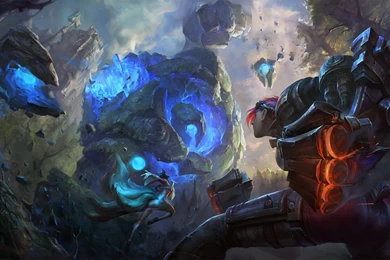 Ahri and vi vs golem league of legends girl fighting.jpg