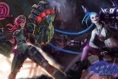 Jinx And Vi From League Of Legends