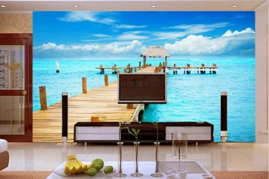 Sofa Living Room Backgrounds Wall Stereoscopic Fashion 3d Wall ...