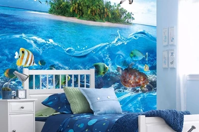 Large Custom Any Size 3d Photo Large Murals Ocean Wallpapers Wall ...