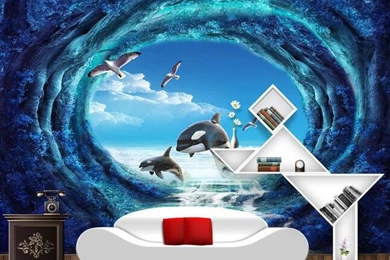 Online Buy Wholesale Ocean Mural Wallpapers From China Ocean Mural ...