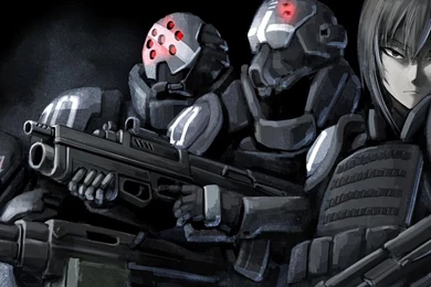 Anime Girl With Gun iPad 1 & 2 Wallpapers