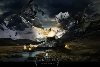 Skyrim Dragon Wallpapers HD