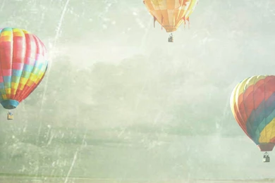 Hot Air Balloon Photograph Floating Fine Art By KeriBevan