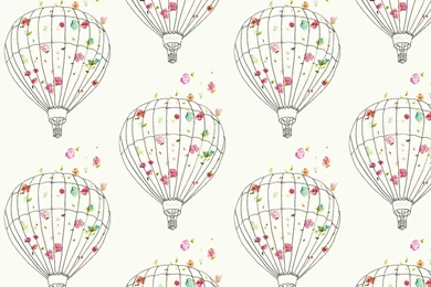 Floral Hot Air Balloon Ask.fm Backgrounds   Floral Wallpapers
