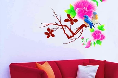 Popular Flower Art Wallpaper Buy Cheap Flower Art Wallpapers Lots ...