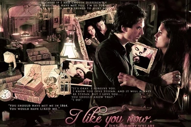 Delena Love Forever   Damon & Elena Wallpapers (32405477)   Fanpop