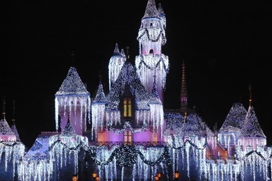 Disney World Castle Christmas Wallpapers