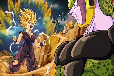 Gallery For   Gohan Super Saiyan 2 Vs Cell Wallpapers