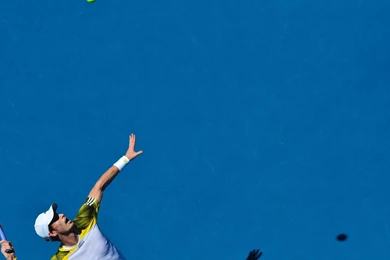 Andy Murray Serving Blue Tennis Hard Court Full Hd