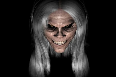 1366x768px Scary Images Of Woman