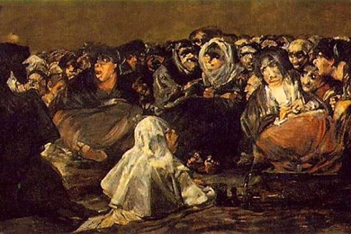 Witches Sabbath   Francisco Goya Black Paintings Art Wallpapers Picture