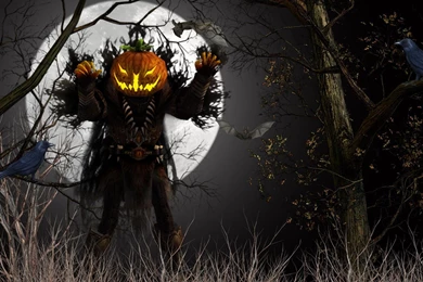 Pumpkin Monster Halloween HD Desktop Wallpapers : Widescreen : High ...