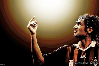 Paolo Maldini AC Milan Legend Football HD Wallpapers – Windows 10 ...