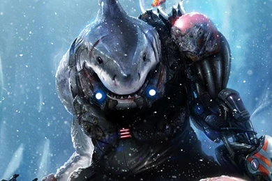 MECH SHARK WALLPAPER   (