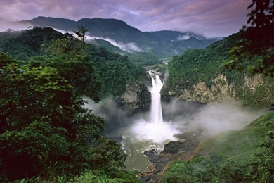 Rainbow Tropical Rainforest Waterfalls Cool Wallpapers