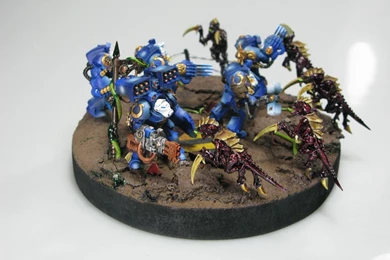 Ultramarines Vs Tyranids Diorama