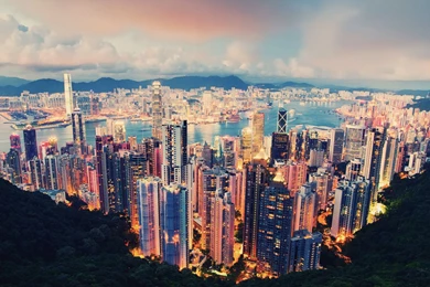 Alpine Baiyun City Hong Kong Skyline View HD Wallpapers