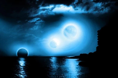 Multisolar Eclipse Unknown Planet Nature Space Fantasy Fantastic ...