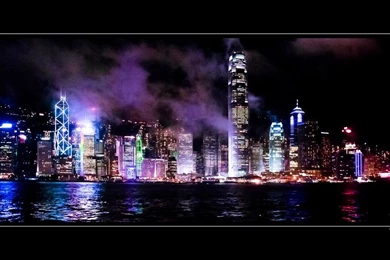 Hong Kong Skyline At Night Wallpapers / Desktop Backgrounds 2560 X ...