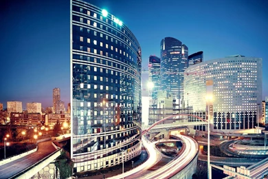 Download Wallpapers La Defense At Night, Paris, France (1920 X 1200 ...