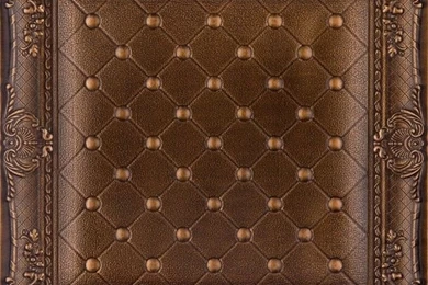 DCT LRT03 Faux Leather Ceiling Tile   Vintage Gold   Ceiling Tile ...