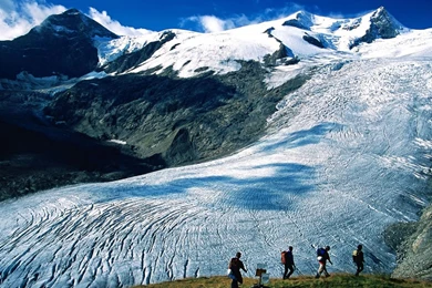 Download Wallpapers 1920x1080 Mountains, Snow, Avalanche, Travel ...