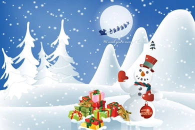 Christmas Winter Season Cartoon Wallpapers HD