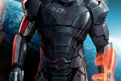 Download Mass Effect Shepard With Tool Wallpapers For iPhone 4
