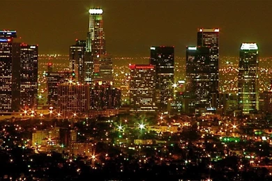 Los Angeles Skyline   Night By RenaissanceNoir On DeviantArt