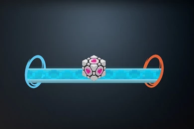 Companion Cube On Na Bridge Computer Wallpapers, Desktop ...