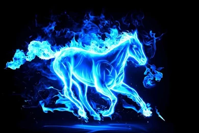 2014 New Year, Blue Abstract Horse Wallpaper,2014 HD Wallpaper,New ...