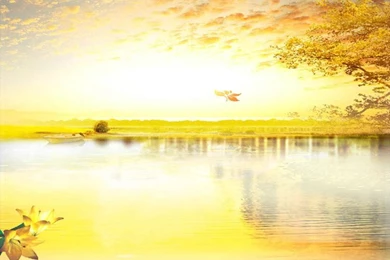 Autumn Scenery Beautiful Environment Design Of Modern Household ...