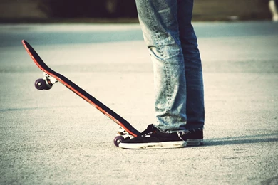 Download Wallpapers 1920x1080 Скейт, Board, Asphalt, Gym Shoes ...