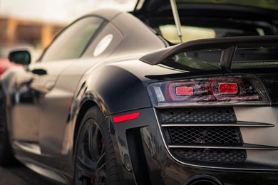 Audi R8 Black Modified Wallpapers