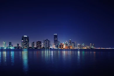 Miami Skyline   Wallpaper.