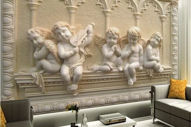 Popular Angel Murals Buy Cheap Angel Murals Lots From China Angel ...