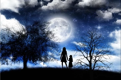 Pic > Romantic Moonlight Wallpapers