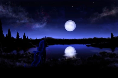 Beauty Of Moonlight At Night Sky Near Sea Poetic Nature Images ...