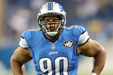 Download Wallpapers 1600x900 Ndamukong Suh, 2015, American Football ...