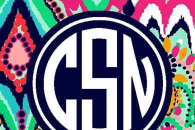 Free Lilly Pulitzer Monogram Iphone Wallpapers