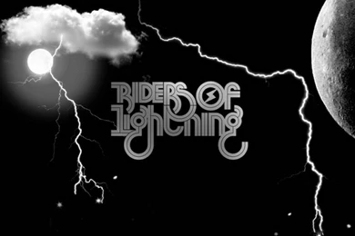 Black Fantasy Riders Of Lightning – Space Moons HD Desktop Wallpapers