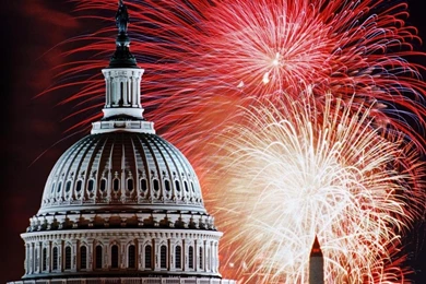 Capitol Fireworks Fourth Of July Fireworks Free Desktop Backgrounds ...